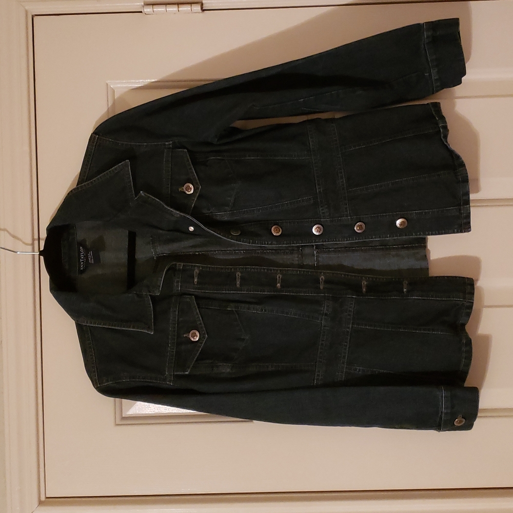 Ann Taylor Factory Store Denim Jacket Sz Med Petite